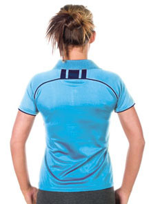 back,  Ladies Defender Polo Shirt,Cool Dry, Light weight, Breathable,